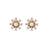 American diamond sunkissed pearl bloom minimal necklace set