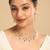 American diamond twilight green drops necklace set
