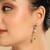 American diamond twilight green drops necklace set