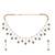American diamond twilight green drops necklace set
