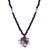Twilight blossom beaded necklace