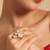 American diamond aurora baroque pearl adjustable ring