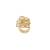 American diamond aurora baroque pearl adjustable ring