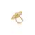 American diamond aureate pearl adjustable ring