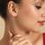 American diamond ruby halo adjustable ring