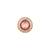 American diamond ruby halo adjustable ring