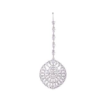 American diamond fern maang tikka 3