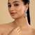 Rhodium plated eternal flora dangler earrings