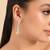 American diamond gleam flow drop earrings