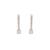 American diamond gleam flow drop earrings