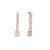 American diamond gleam flow drop earrings