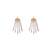 American diamond drape hoop earrings