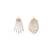 American diamond drape hoop earrings