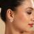 American diamond mellow stud earrings