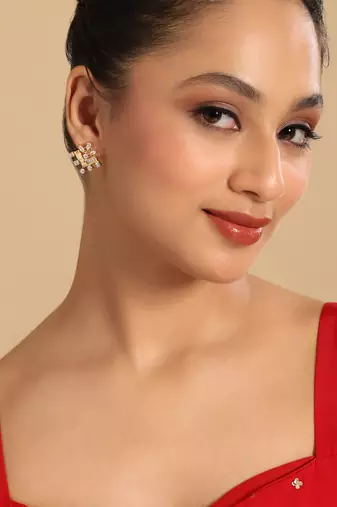 American diamond mellow stud earrings