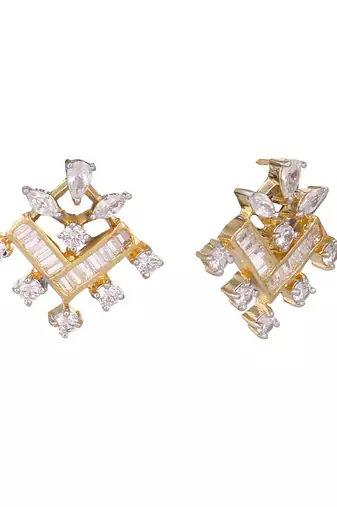 American diamond mellow stud earrings