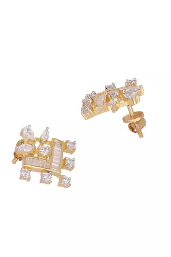 American diamond mellow stud earrings