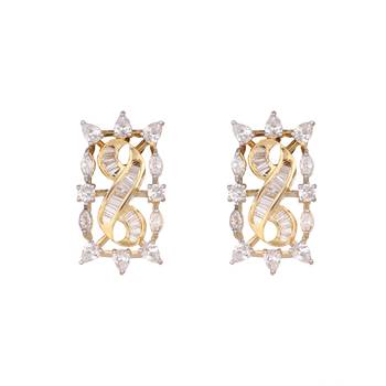 American diamond zest stud earrings 3