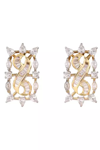 American diamond zest stud earrings