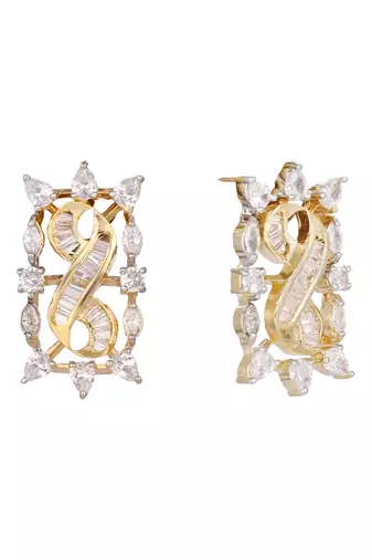 American diamond zest stud earrings