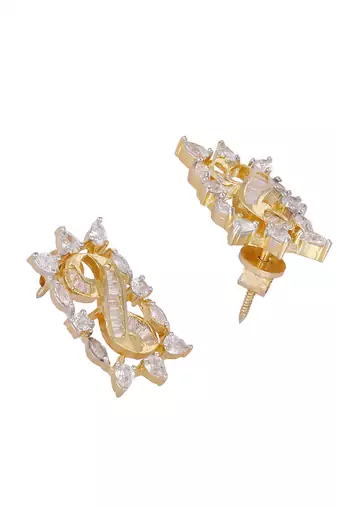 American diamond zest stud earrings