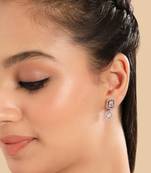 American diamond chic mini drop earrings