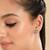 American diamond chic mini drop earrings