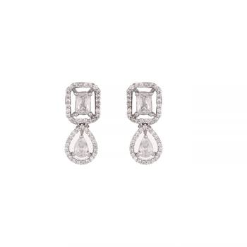 American diamond chic mini drop earrings 3