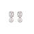 American diamond chic mini drop earrings