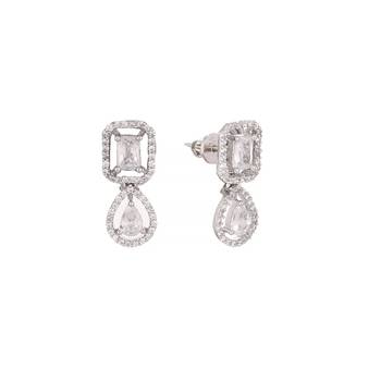 American diamond chic mini drop earrings 4
