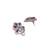 Zircon azure bloom stud earrings