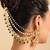 Zayra emerald drop layered earchains