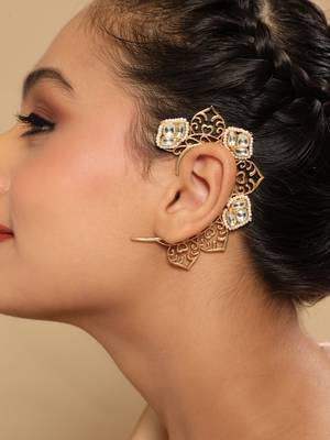 Gold plated inaayat earcuff 1
