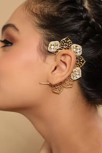 Gold plated inaayat earcuff