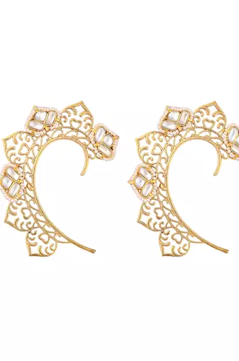 Gold plated inaayat earcuff