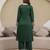 Green New Art Silk Embroidery Kurta Palazzo with Dupatta Set