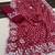 chinon silk bandhani print pallu sequin and thread work red saree