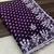chinon silk bandhani print pallu sequin and thread work wine saree