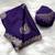 purple heavy zari work chinon silk saree with fancy blouse