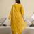 Yellow chanderi embroidery kurta pant with dupatta set