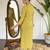 Women's embroidered viscose slub kurta set with dupatta, v-neck, 3/4 sleeve, regular fit