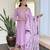 Women's viscose slub embroidered kurta set with dupatta set, v-neck, 3/4 sleeve, regular fit
