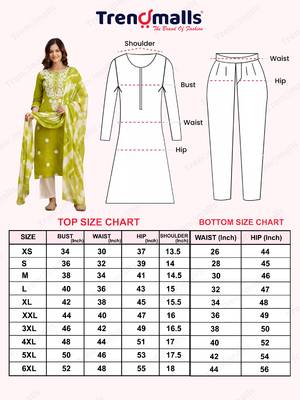 Green cotton embroidery kurta pant with dupatta set 6