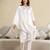 White chanderi embroidery kurta pant with dupatta set