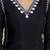 Black chanderi embroidery kurta pant with dupatta set