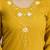 Yellow chanderi embroidery kurta pant with dupatta set