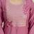 Pink roman silk embroidery kurta pant with dupatta set