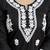Black cambric cotton embroidery kurta pant with dupatta set