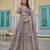DESIGNER LAVENDER COLOR NET FABRIC ANARKALI SALWAR SUIT SEMI STITCHED DUE STYLE