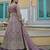 DESIGNER LAVENDER COLOR NET FABRIC ANARKALI SALWAR SUIT SEMI STITCHED DUE STYLE